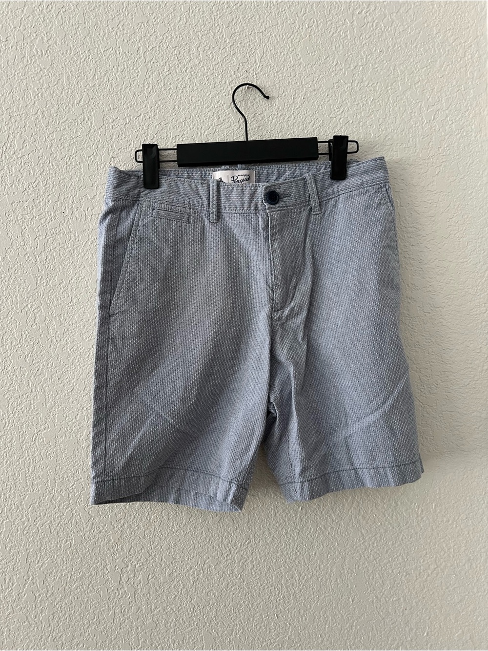 Original Penguin Light Gray Flat Front Men's Shorts